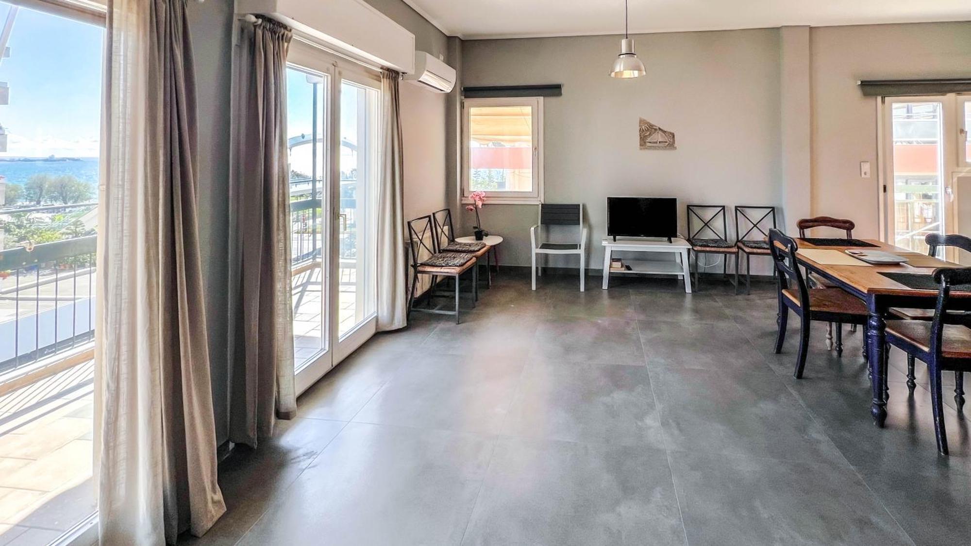אתונה Alimos Sea View Family Apartment מראה חיצוני תמונה